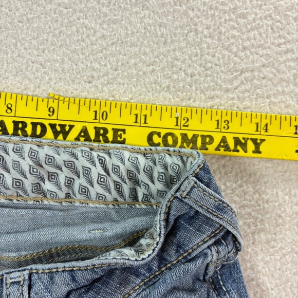 Ariat High Rise Bootcut Jeans Womens 29S 29x30 Blue Faded Whiskered REAL Denim - Picture 6 of 9